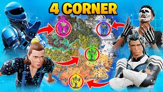 The 4 CORNER WASTELANDER CHALLENGE in Fortnite Season 3 [upl. by Ppilihp]