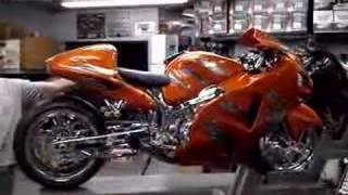 custom hayabusa 300 swingarm air ride [upl. by Fanning]