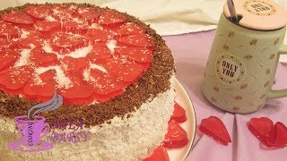 Торт quotВалентинкаquot Ко Дню Всех Влюбленных  Домашний торт  Cake For Valentines Day [upl. by Aciamaj]