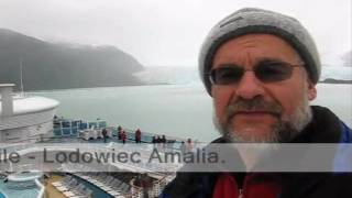 Amalia Glacier  Patagonia Chile quotStar Princessquot cruise [upl. by Sergu131]