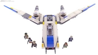 LEGO Star Wars Rebel UWing Fighter review 75155 [upl. by Chas764]