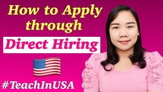 How to Apply through Direct Hiring in USA Teach in America  Alissa Lifestyle Vlog [upl. by Notsag983]