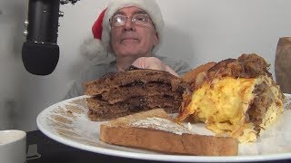 ASMR Eating IHOP Omelette and Belgian Chocolate Pancakes [upl. by Patricio]