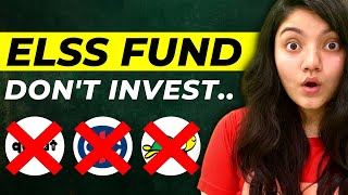 Why You Shouldnt Invest in ELSS Funds  Best ELSS Funds To Invest in 2023 [upl. by Unni]