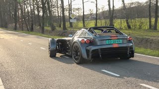 Donkervoort D8 GTO RS  Lovely Accelerating Sounds and Powerslides [upl. by Elohc]