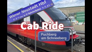 Cab RideFührerstandsmitfahrt Wr Neustadt  Puchberg am Schneeberg mit Desiro 5022 [upl. by Elesig531]