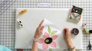 How to Hand Stitch Applique by Jill Finley of Jillily Studio  Fat Quarter Shop [upl. by Haridan]