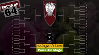 Malazans Most Powerful Mages  Round of 64 Matchup Selections [upl. by Hornstein]