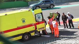 RESGATE FITTIPALDI Pietro Acidente Imagens Fortes WEC Spa crash rescue [upl. by Clemmy]