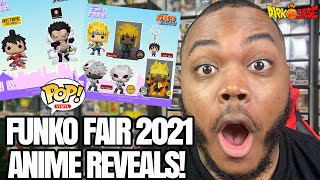 Funko Fair 2021 OFFICIAL Anime Funko POP Reveals  Naruto Dragon Ball Z One Piece etc [upl. by Aiekahs]