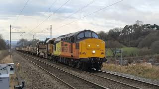 Class 37s 37254 amp 37607 6C37 on the Lickey Incline 4224 [upl. by Avrenim]