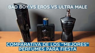 ¿EL MEJOR PERFUME PARA SALIR DE FIESTA Versace Eros vs Ultra Male vs Bad Boy [upl. by Madelon]