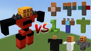 Entity 303 vs All Minecraft Bosses  Minecraft Mob Battle [upl. by Chu804]