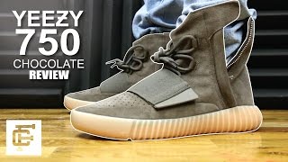 YEEZY BOOST 750 CHOCOLATE BROWN GUM REVIEW [upl. by Eneliak231]