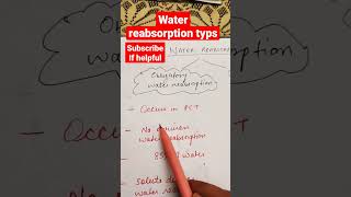 obligatory and facultative water reabsorption shorts MBBS physiology [upl. by Clevey]