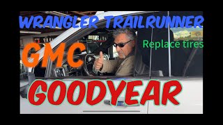 Goodyear Wrangler Trail Runner  2023 GMC Sierra HD DENALI 3500 DUALLY viral tires repairing [upl. by Nanaek864]