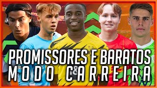 28 JOGADORES PROMISSORES E MUITO BARATOS PARA CONTRATAR NO MODO CARREIRA DO FIFA 22 [upl. by Gladine]