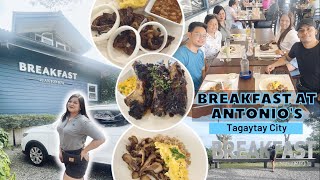 Breakfast at Antonios Tagaytay  Review  Menu  Where to Eat in Tagaytay  Restaurant with a View [upl. by Akem]