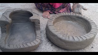 sigdi banane ka tarika  mitti ka chulha banane ka trika  make clay oven for cooking  primitive [upl. by Guilbert]