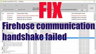 Tutorial FIX quot Firehose communication handshake failed quot MsmDownloadTool  Pengalaman Pribadi SUKSES [upl. by Ttam448]