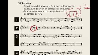 Nivel 2  Lección 10 Método de Lenguaje Musical [upl. by Kermie]