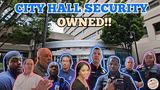 SECURITY GETS OWNED TYRANT OFFICERS DISMISSED MAYORS SECRETARY CALLS ME PSYCHO 1ST AMENDMENT [upl. by Emyle214]