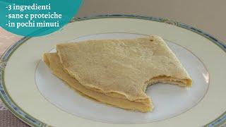 Crepes 3 ingredienti sane e proteiche Senza farina Facilissime [upl. by Elleiand]