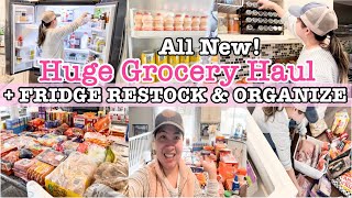 HUGE GROCERY HAUL 2024  FRIDGE RESTOCK amp ORGANIZE WITH ME  SELLE DESHIRO  KITCHEN RESET ROUTINE [upl. by Thorpe]