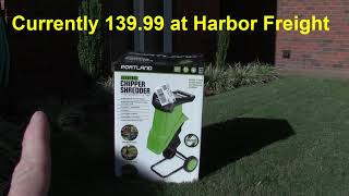 Harbor Freight Portland Chipper Shredder Electric Shredder Review and Demonstration [upl. by Damicke]