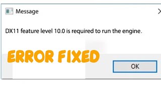 Dx11 feature level 100 is required to run the game  Farlight 84 Error Fix [upl. by Arel177]