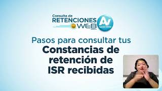 Consulta de constancias de retención de ISR recibidas [upl. by Atinet6]