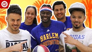 F2Freestylers vs Harlem Globetrotters  F2 GOES HOLLYWOOD [upl. by Enitsirhc]