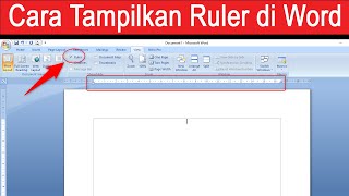 Cara Menampilkan atau Memunculkan Ruler di Word [upl. by Karlen]