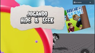 jugando hide amp seek roblox [upl. by Sherwood]