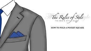 How To Fold A Pocket Square  Pyramids [upl. by Cuttie354]