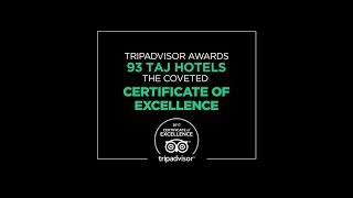 TripAdvisor Awards 93 Taj Hotels the Coveted Certificate of Excellence [upl. by Ingold]