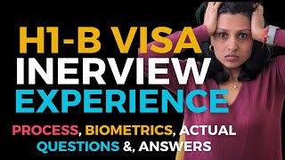 H1B Visa Interview Questions amp Answers  H1B First Time Interview Experience [upl. by Alleunamme]