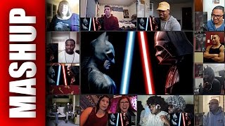 BATMAN vs DARTH VADER Super Power Beat Down Reactions Mashup [upl. by Harriett]