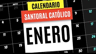 CALENDARIO SANTORAL CATOLICO DEL MES DE ENERO 2023  SANTO DEL DÍA DE HOY  1 [upl. by Haseefan627]