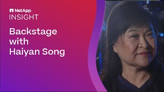 NetApp INSIGHT 2023 Backstage with Haiyan Song [upl. by Ereveniug]