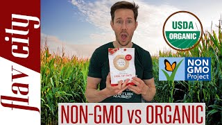 Organic vs NonGMO Food  Whats The Difference amp Which Is Better [upl. by Selassie]