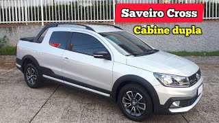 Saveiro Cross cabine dupla 2019 avaliação e preço [upl. by Onaicram444]