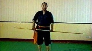 Shaolin Kung Fu weapon basic staff moves [upl. by Alexandr]