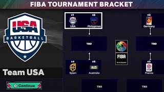 Unlock FIBA TOURNAMENT in NBA 2K25 My Career 25 000 VC  FIBA Jersey [upl. by Aicilec]