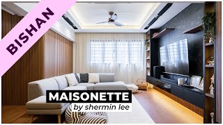 Singapore Interior Design Wooden Classic Vibe at Bishan HDB Maisonette  Design 4 Space [upl. by Harpp]