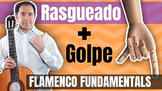 How to Do Golpe and Rasgueo at the Same Time Soleá  Flamenco Guitar Lesson  Guitarra Flamenca [upl. by Nnylimaj229]