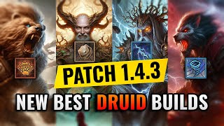 Updated DRUID TIER LIST  Best Builds for Mid Season Patch Season 4 Diablo 4 [upl. by Modestine]