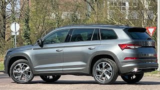 Skoda NEW Kodiaq 2022 Sportline in 4K Grapithe Grey 19 Inch Triglav Walk around amp detail inside [upl. by Nobel538]