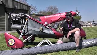 Rigging a microlight flexwing with Airways Airsports [upl. by Aehtna319]