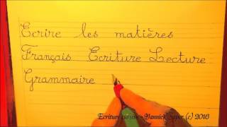 Lecture syllabique et écriture des matières d’école au cp ce1 et ce2 [upl. by Llenyt]